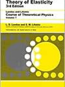 Theory of Elasticity, Vol 7, 3/Ed
