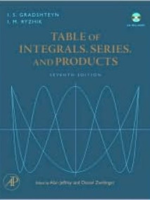 Table of Integrals, Series, and Products, 7/Ed